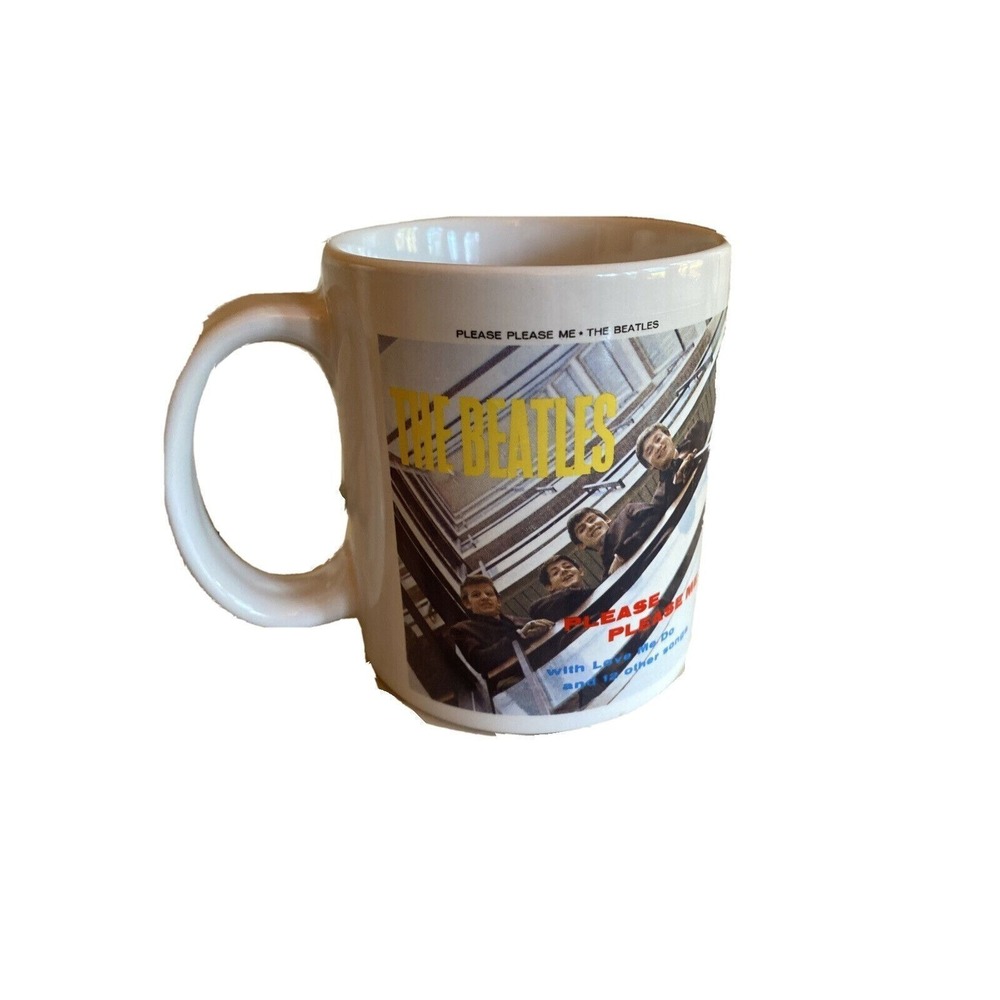 The Beatles Please Please Me Album Cover Ceramic Coffee Mug White Classic Rock